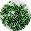 PRECIOSA skårne frøperler i glas, Grøn