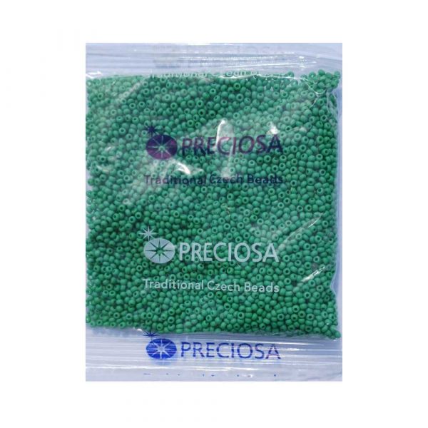 50 gram rocailles perler grøn størrelse 12/0