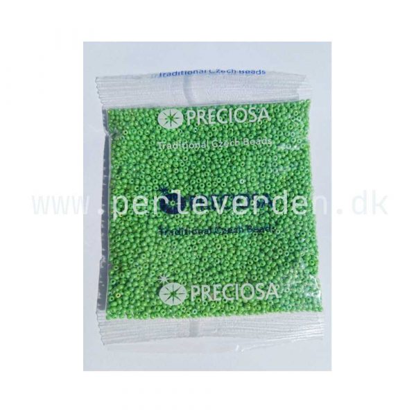 50 gram rocailles perler grøn størrelse 10/0
