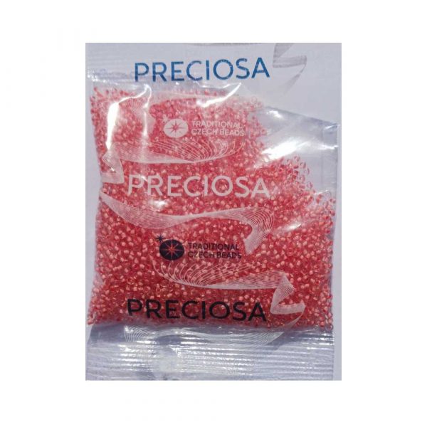 50 gram rocailles perler lyserøde størrelse 11/0