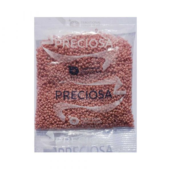 50 gram rocailles perler lyserød størrelse 12/0