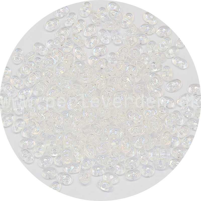 Twin perler i hvid farve fra Preciosa