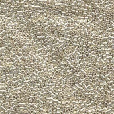 MIyuki delica Galvanized Silver seed beads DB0035