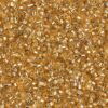MIyuki delica Hexagon silver lined gold seed beads DBC0042