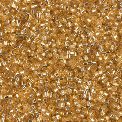 MIyuki delica Hexagon silver lined gold seed beads DBC0042