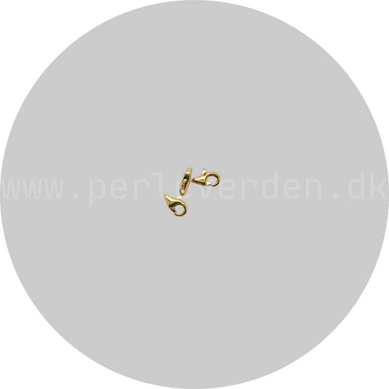 Forgyldt karabinlås uden øsken 8,5mm