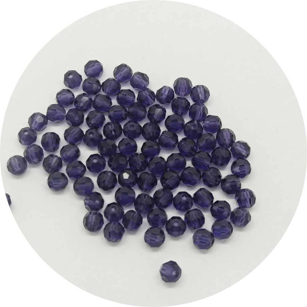 Preciosa MC Round Bead 4 mm Deep Tanzanite