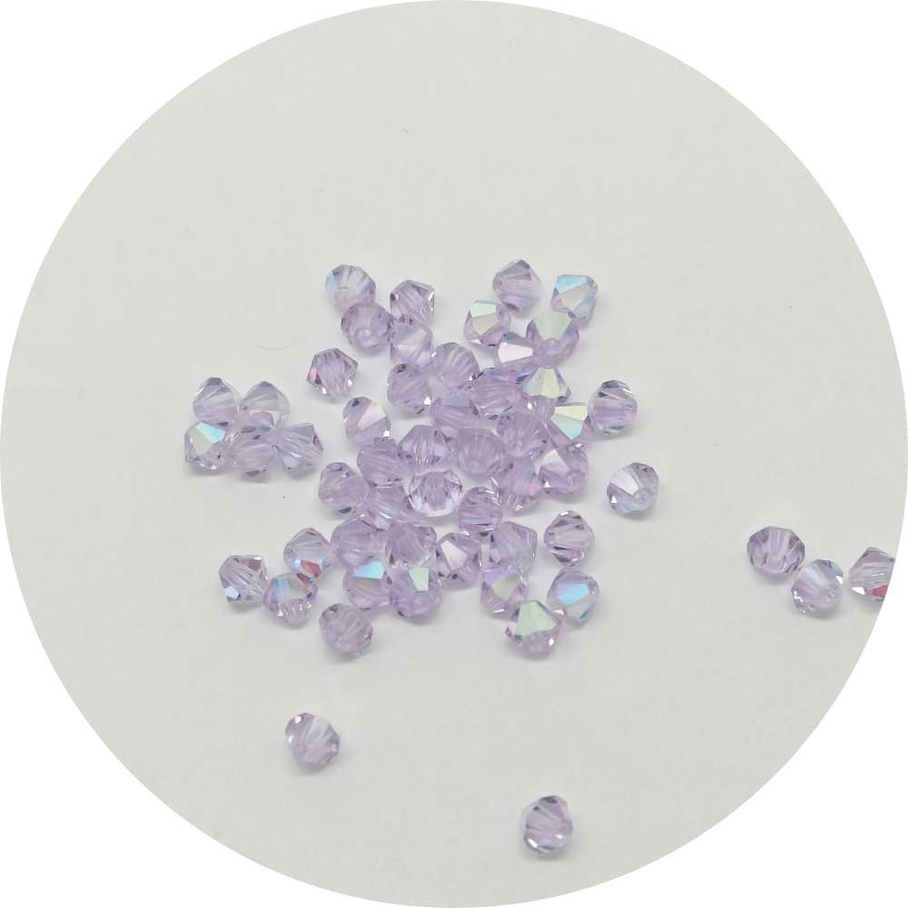 Preciosa crystals BIcone 4mm Violet AB