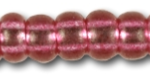 PRECIOSA Rocailles | pink dyed crystal, silver lined