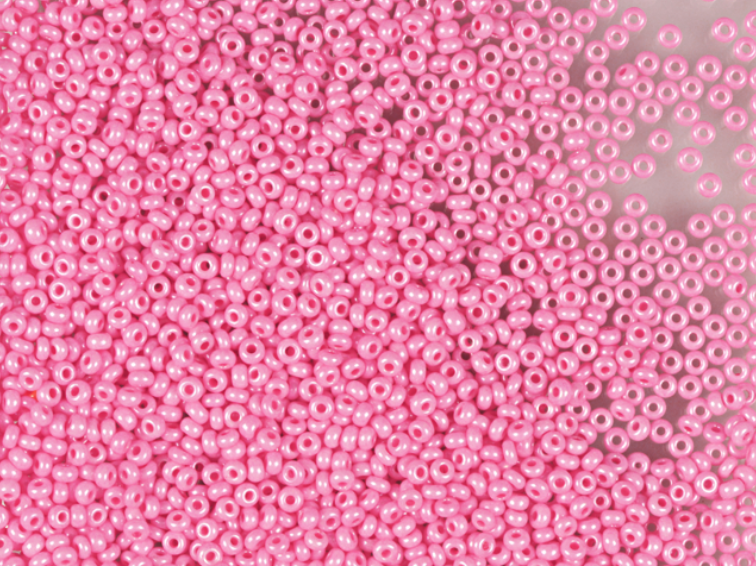 PRECIOSA Rocailles |pink dyed chalkwhite, sfinx