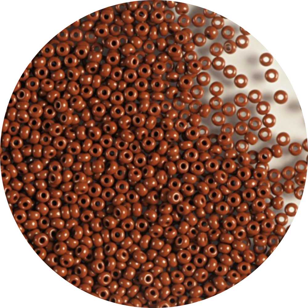 PRECIOSA Rocailles | opaque brown "tango"