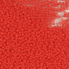 Rød coral Rocailles frøperler fra Preciosa