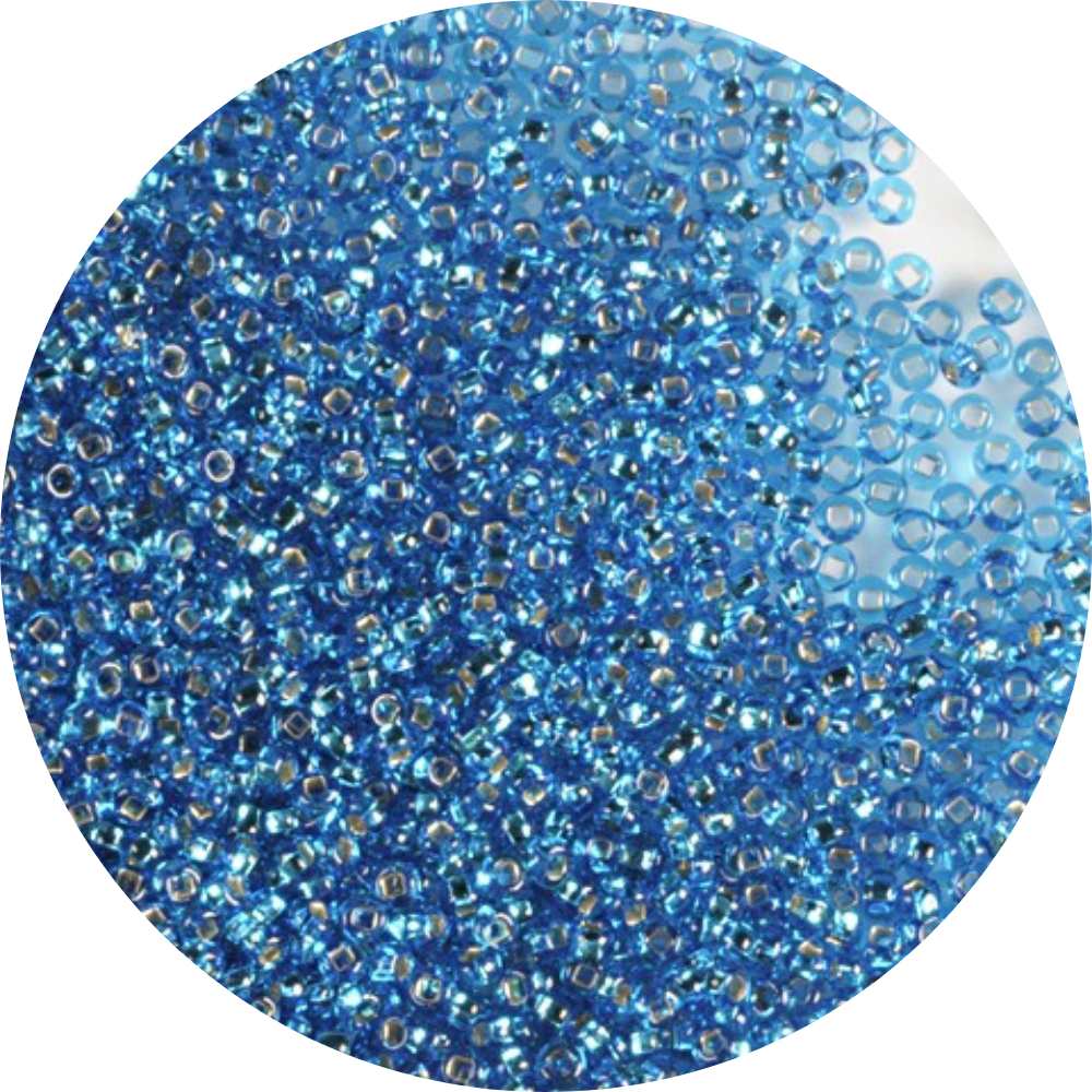 Roca aquamarine silver lined