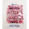 Twin perler i lyserød mix farver fra Preciosa 50 gram