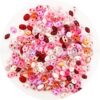 Twin perler i lyserød mix farver fra Preciosa