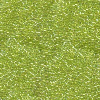 Miyuki delica Transparent Chartreuse AB seed beads DB 0174