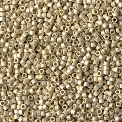MIyuki delica Duracoated Galvanized matted Silver seed beads DB1831F
