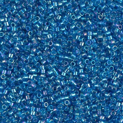 Miyuki delica Transparent Aquamarine AB seed beads DB 0177